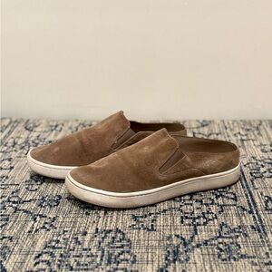 Vince Verrell Slip-On Suede Sneakers, Tan, Size 6.5